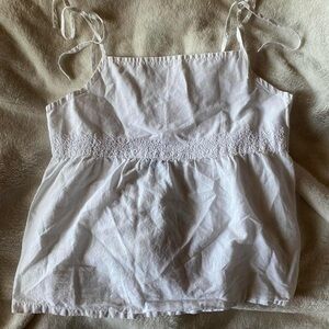 Babydoll White Top